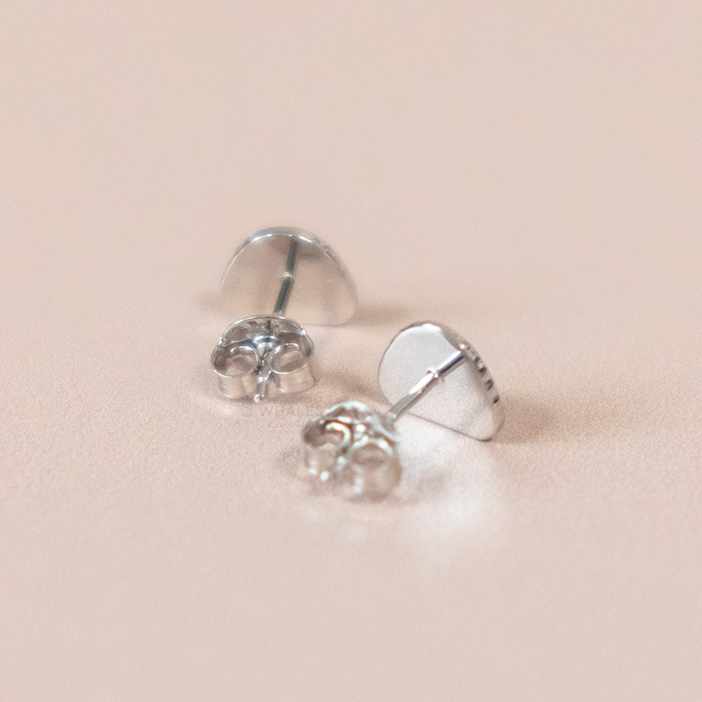 Rice Ball Silver Earrings