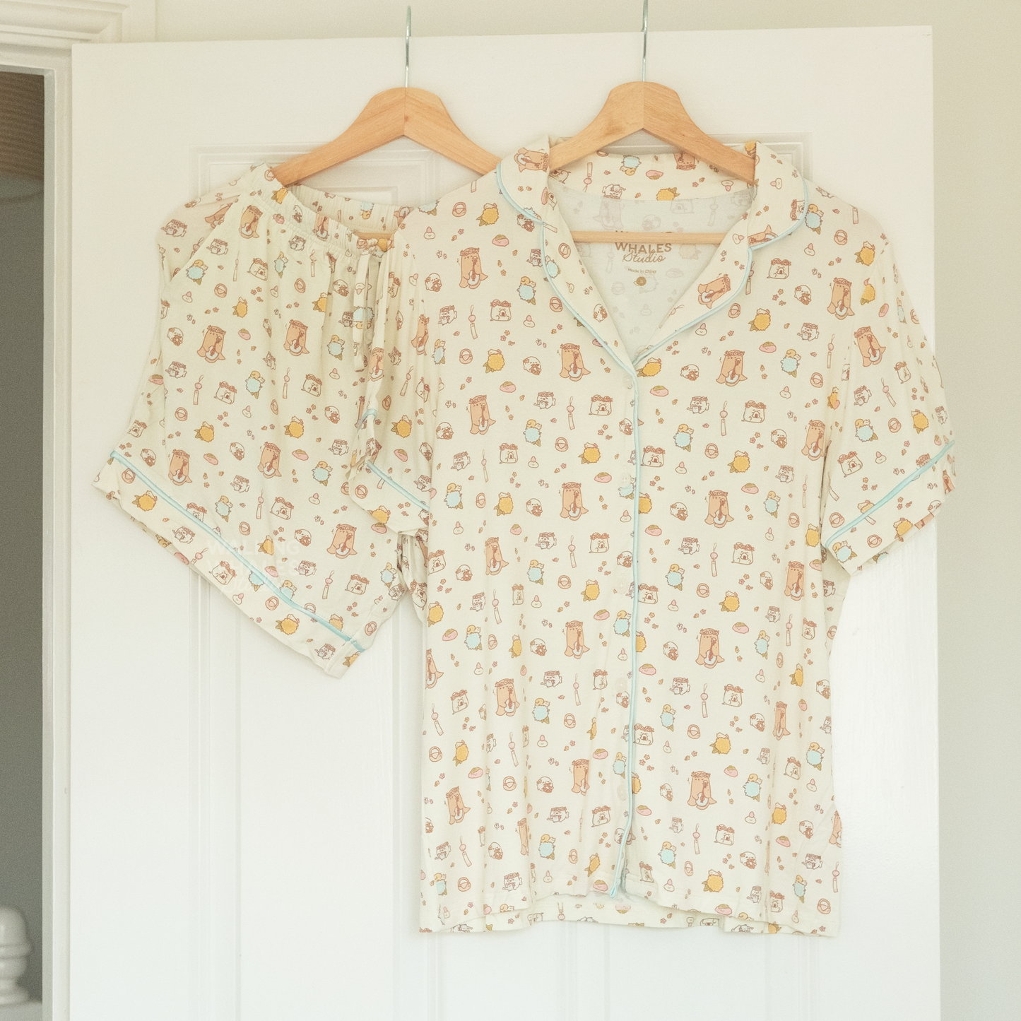 Bamboo Jersey Pyjama Set in Hydrangea