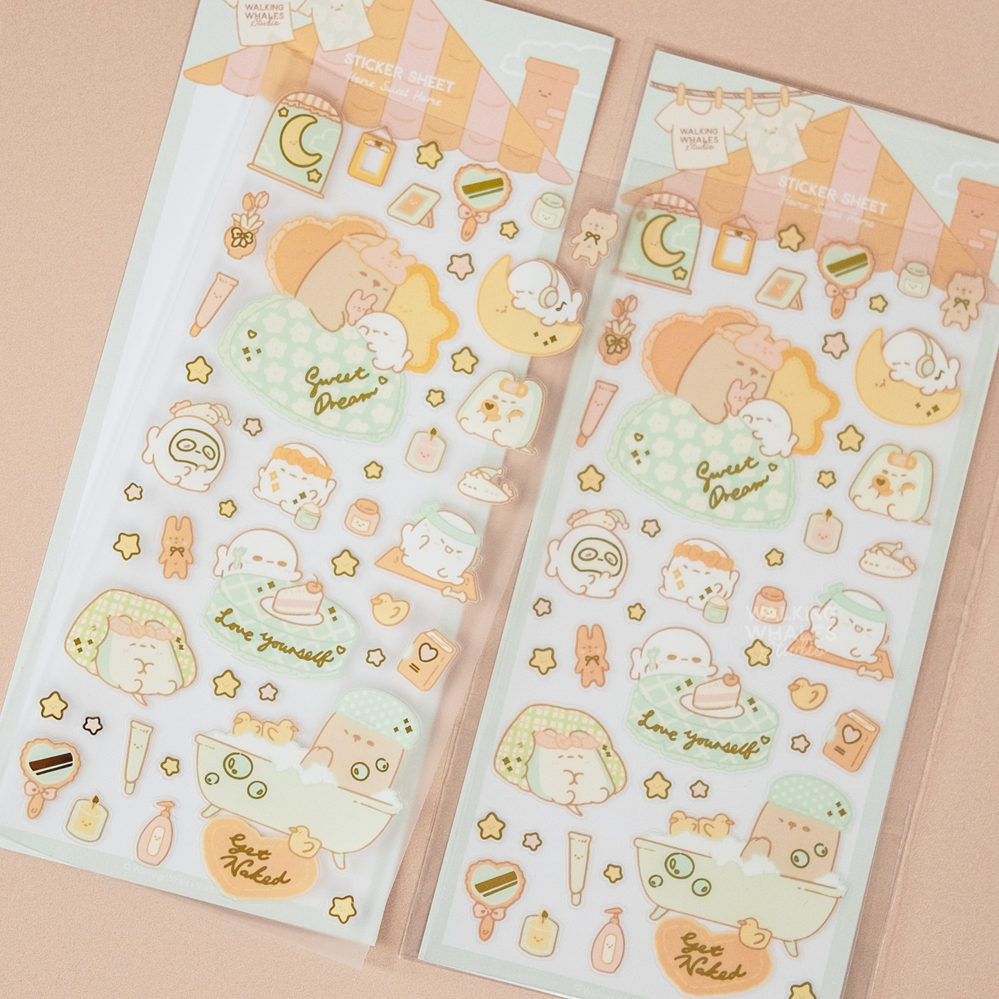 Self Care Foiled Sticker Sheet