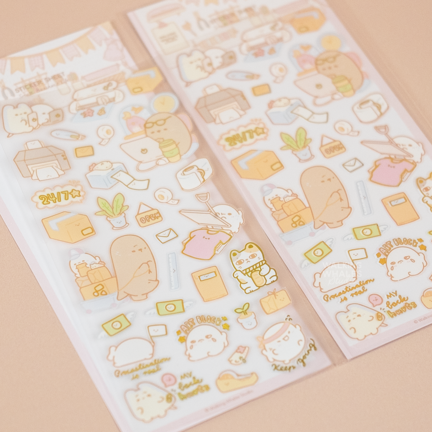 Business Owner Foiled Sticker Sheet