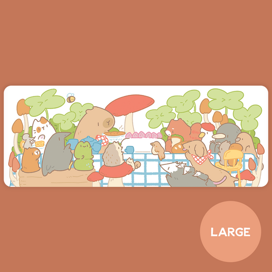 Animal Tea Party Desk Mat