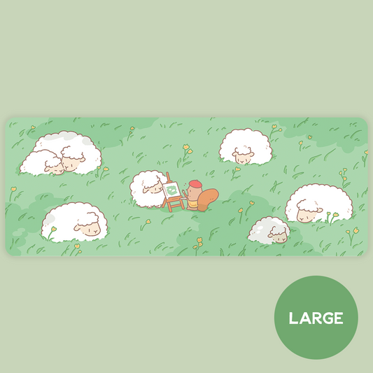 Artist & Sheeps Desk Mat