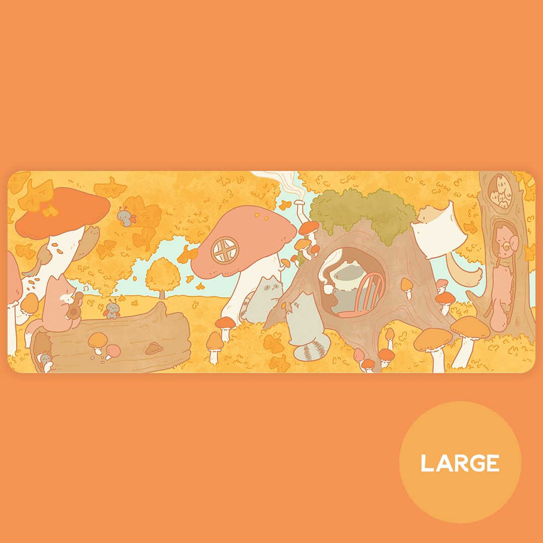 Autumn Woodland Desk Mat