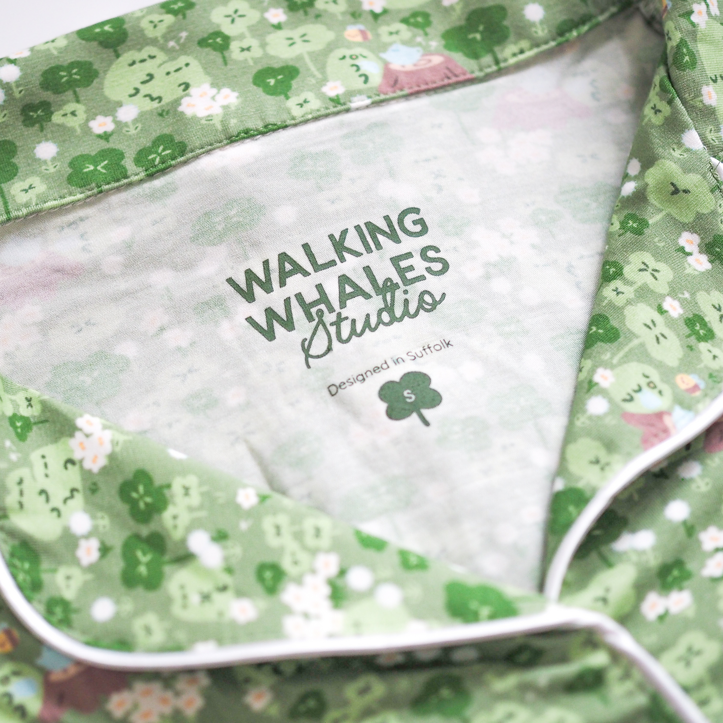 Bamboo Pyjama Set in Frog & Clover