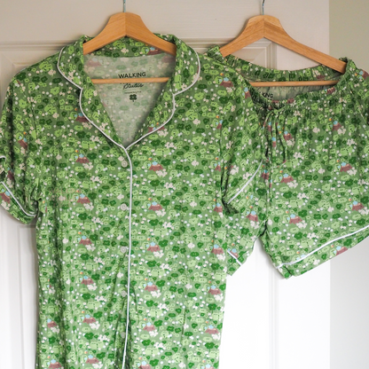 Bamboo Pyjama Set in Frog & Clover