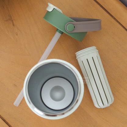 Insulated Water Bottle in Capybara Garden