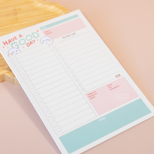 A5 Daily Schedule Notepad
