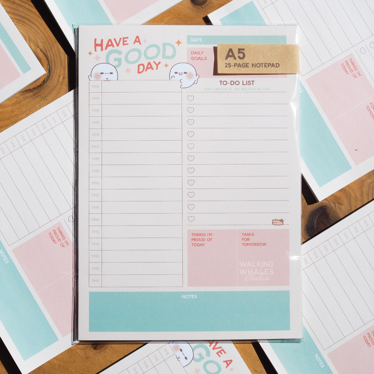 A5 Daily Schedule Notepad